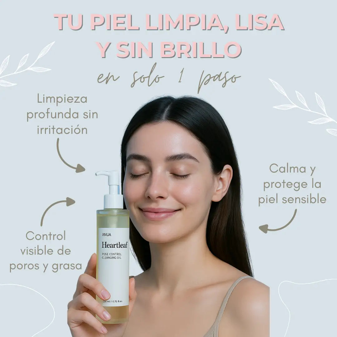 Aceite limpiador Anua™️200ml | Control visible de poros y grasa | Hidratación