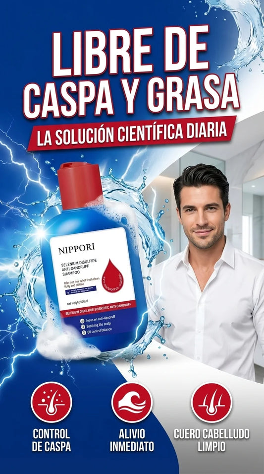 NIPPORI Anticaspa 300ml™ | Control de Caspa, Hongos y Picazón